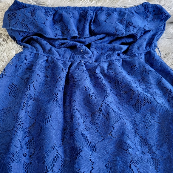 Strapless High Low Lace Sundress - Picture 7 of 8